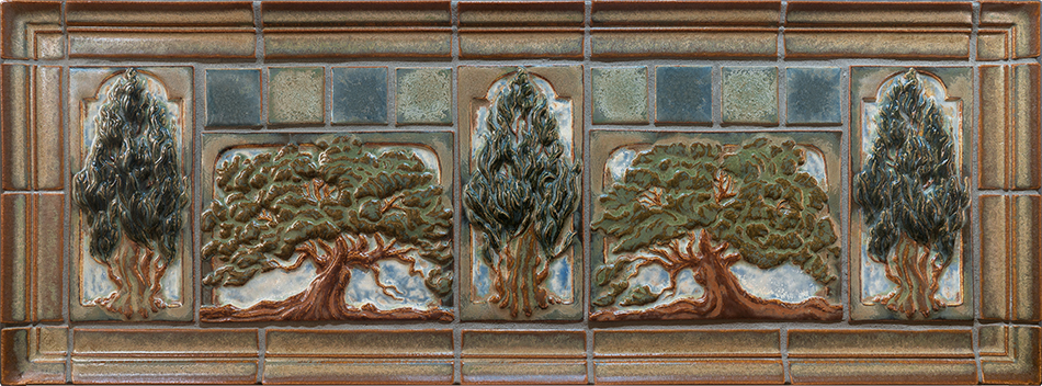 Handmade Tile - Oak Trees